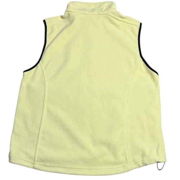 Yellowstone fleece vest cream zip up L soft warm outdoor travel layering piece - Picture 2 of 8